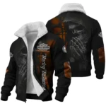 Harley-Davidson Motorcycle Skull Devotion Wings Fleece Jacket Gift Fan Love QTVA2712HLC10-FJ