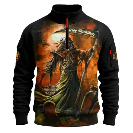 Harley-Davidson Motorcycle Silent Dominion Sweatshirt Zipper All Over Prints Gift Fan Love QTVAHL250226A11-SHZ