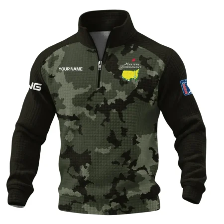 Ping Masters Tournament Quarter Zip Quilted Waffle All Over Prints QTMT090226A1PI-QZW