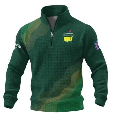 Callaway Masters Tournament Quarter Zip Quilted Waffle All Over Prints QTMT240225A1CLW-QZW