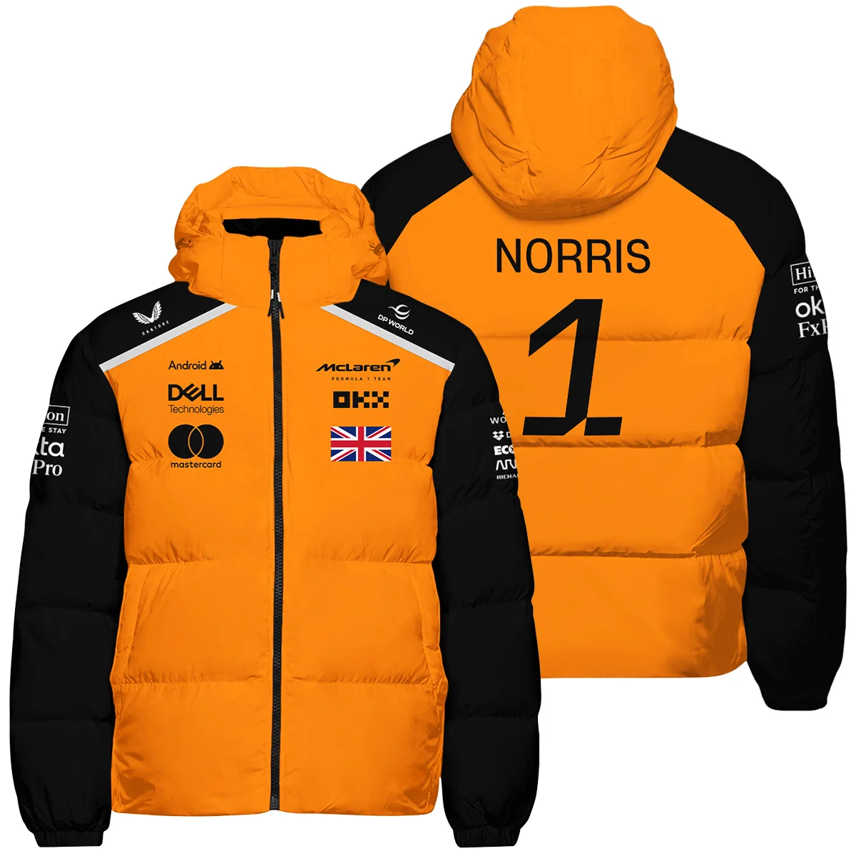 #1 2026 Lando Norris McLaren F1 Team For Fans Down & Puffer Jackets BLNR3126A1HCJ