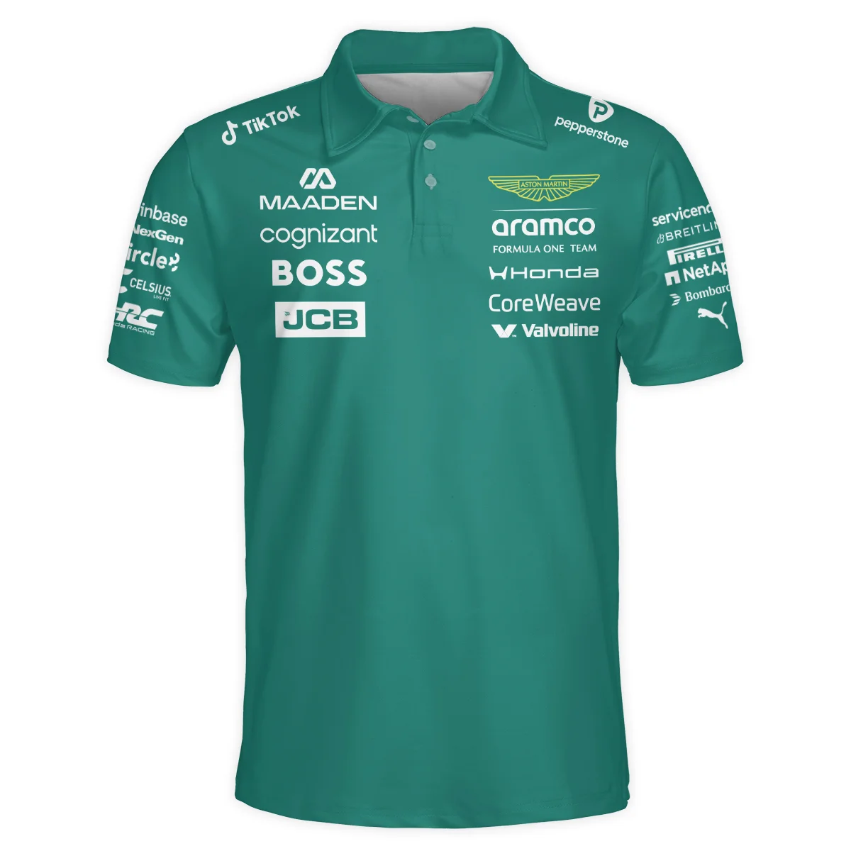 2026 Aston Martin F1 Teamwear Polo Shirt BLVAAM12226A1PL - Image 2