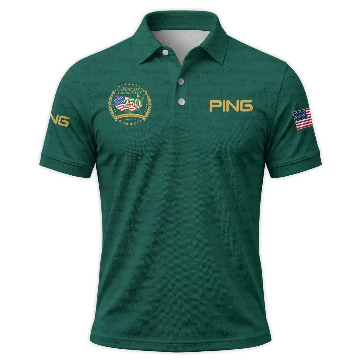 Ping Masters Tournament America 250 Anniversary Polo Shirt QTMT040325A1PI-PL