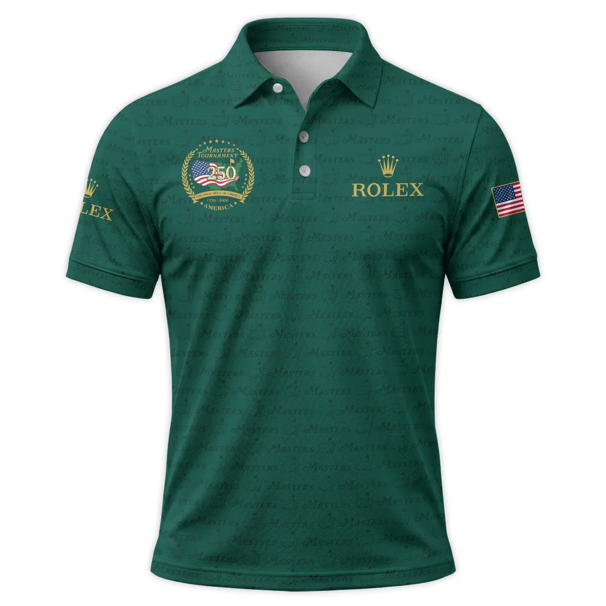Rolex Masters Tournament America 250 Anniversary Polo Shirt QTMT040325A1ROX-PL