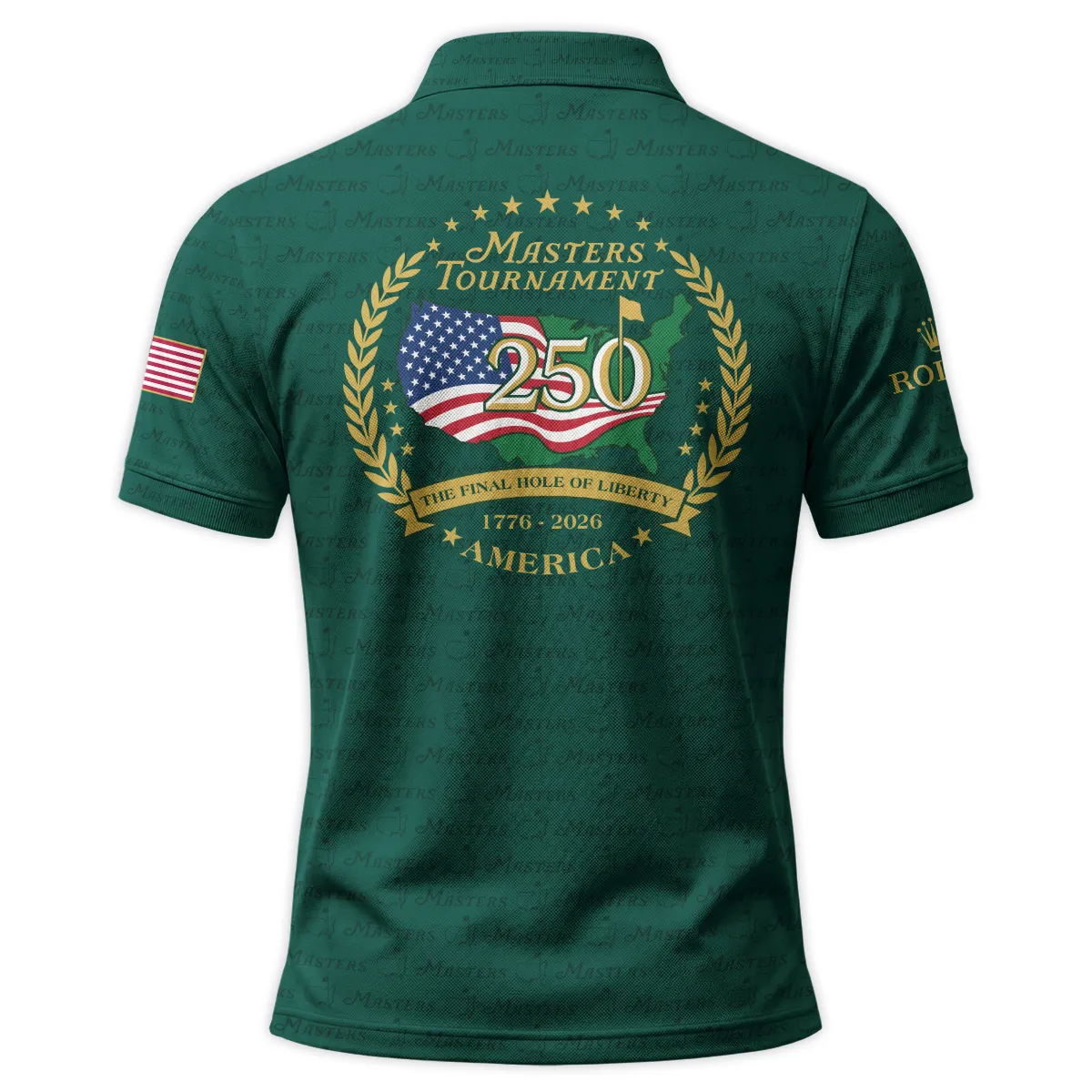 Rolex Masters Tournament America 250 Anniversary Polo Shirt QTMT040325A1ROX-PL - Image 2