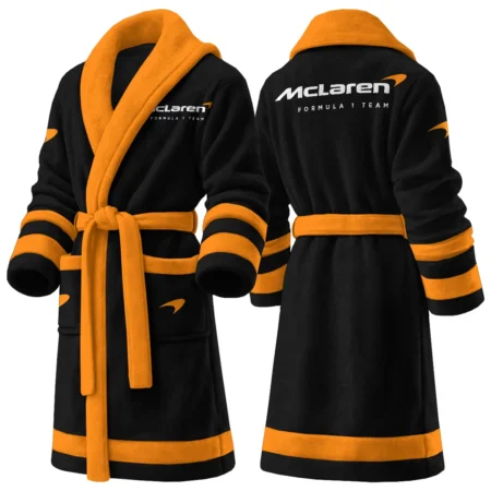 McLaren F1 Team Designed For Fans Coral Fleece Bathrobe BLMCL201225A1