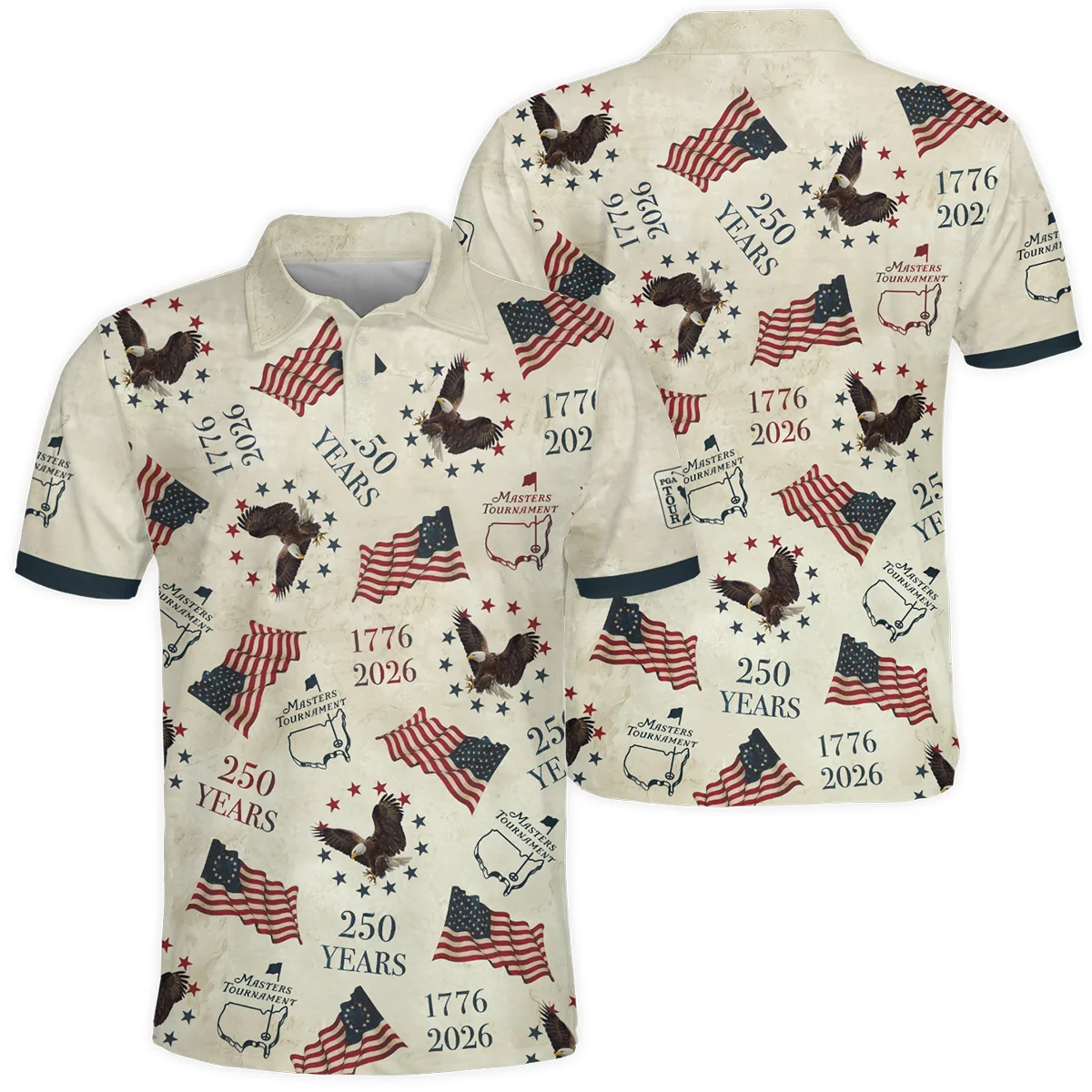 Masters Tournament 250 Years 1776-2026 Polo Shirt BLF4326A2PL - Image 3
