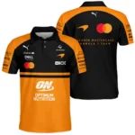 2026 McLaren F1 Teamwear For Fans Polo Shirt BLMCL25126A1PL - Orange - Motorsport Apparel