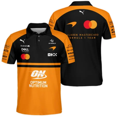 2026 McLaren F1 Teamwear For Fans Polo Shirt BLMCL25126A1PL - Orange - Motorsport Apparel