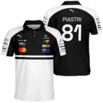 2026 Oscar Piastri McLaren F1 Teamwear Polo Shirt BLOP4226A2PL - White