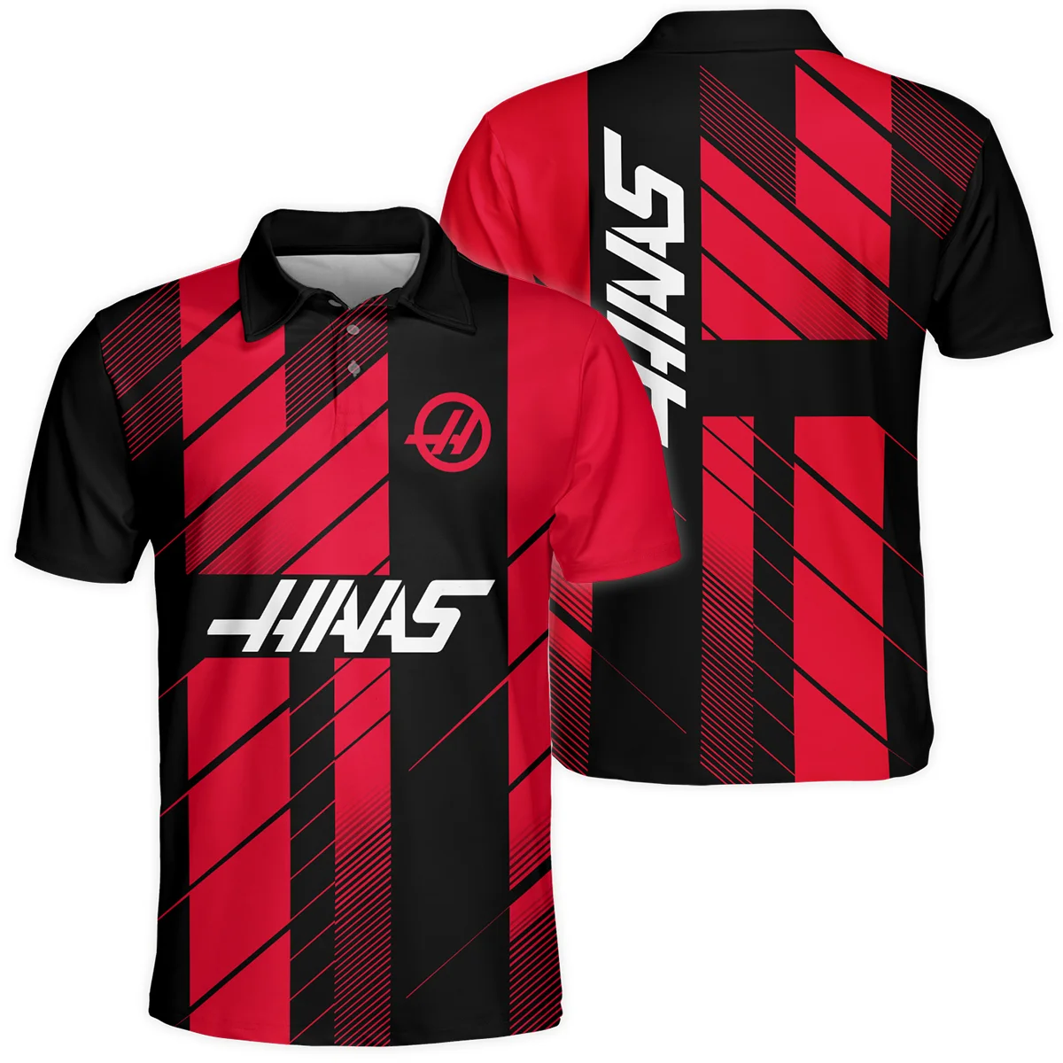 Haas F1 Teamwear Polo Shirt BLVA5326A2HAASPL