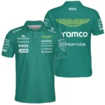 2026 Aston Martin F1 Teamwear Polo Shirt BLVAAM12226A1PL