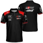 2026 Haas F1 Teamwear Polo Shirt BLVAHAAS9226A1PL - Black