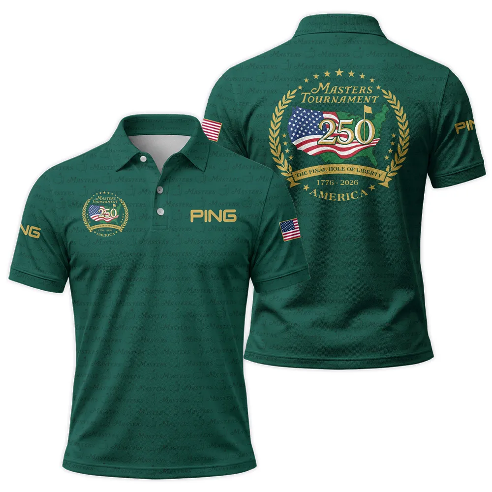 Ping Masters Tournament America 250 Anniversary Polo Shirt QTMT040325A1PI-PL - Image 3