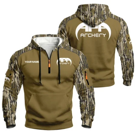 APA Archery Zip Neck Hoodie Designed for True Fans QTAR070225A1APA