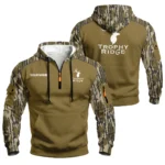 Trophy Ridge Zip Neck Hoodie Designed for True Fans QTAR070225A1SPT