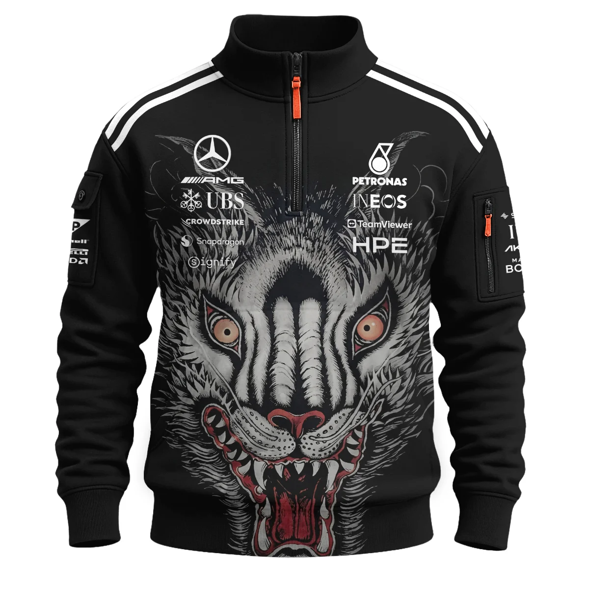 2026 Japan GP Y-3 x Mercedes F1 - Sweatshirt Zipper BLMER18326A1SHZ - Image 2