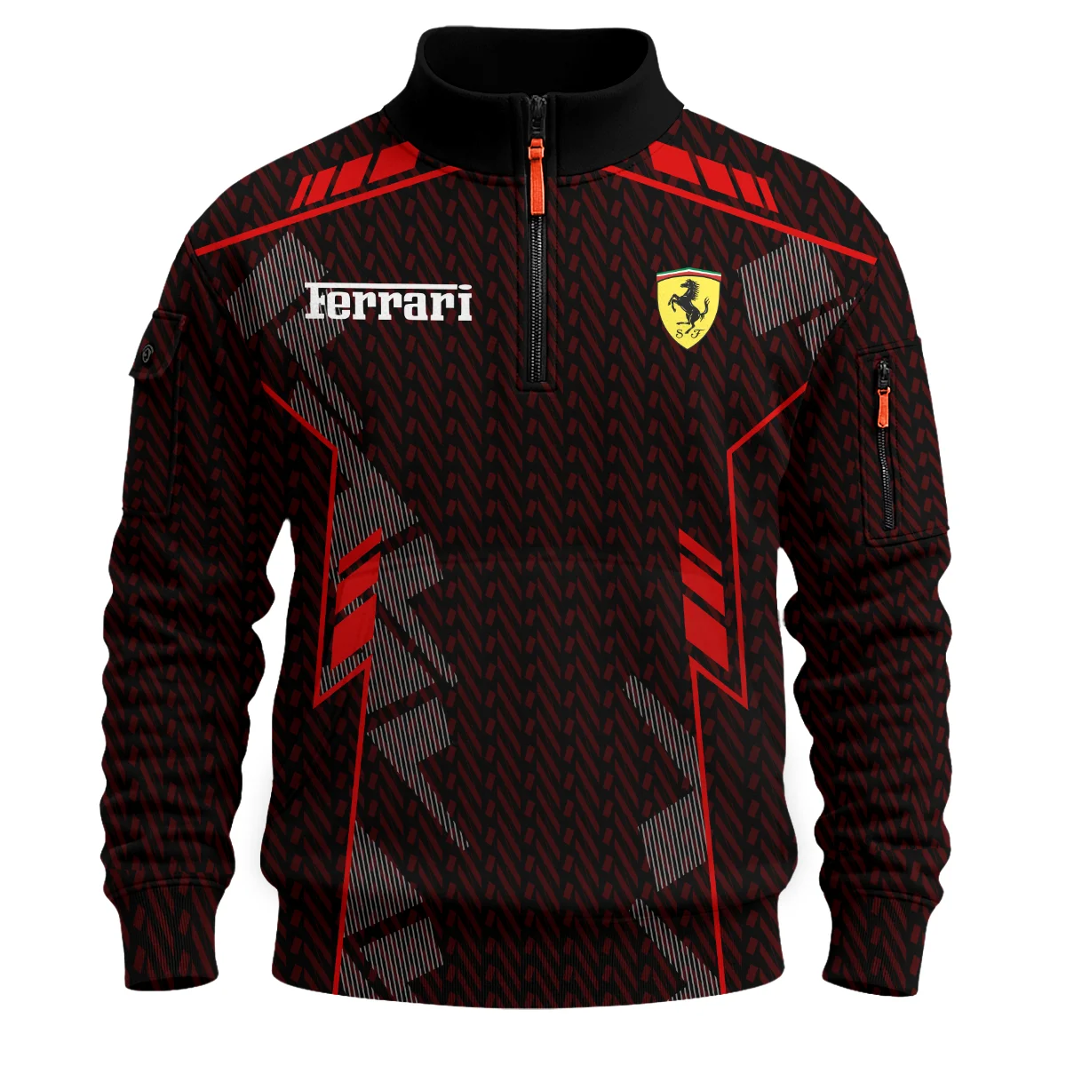 Ferrari F1 Teamwear Sweatshirt Zipper BLVA5326A1FRRSHZ - Image 2