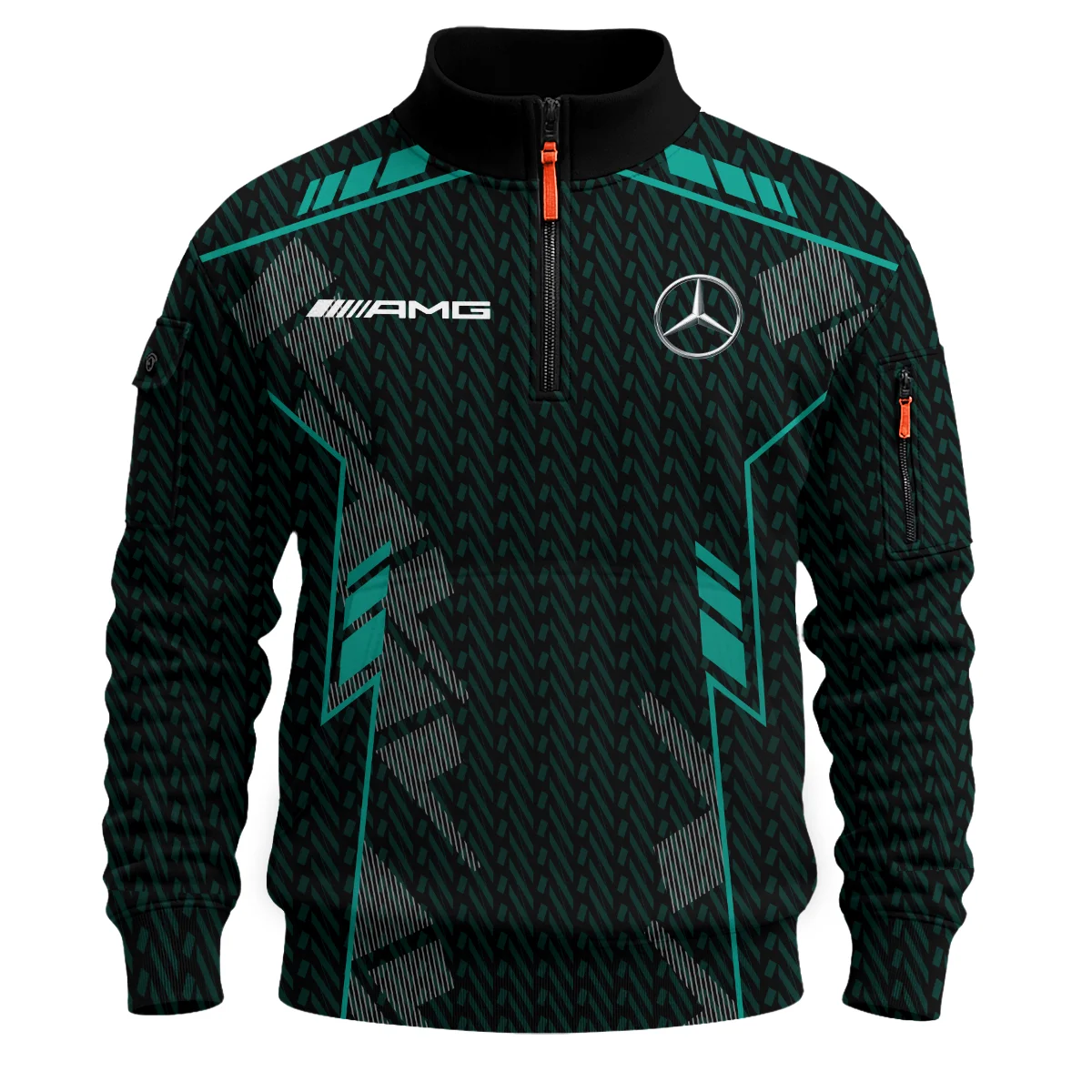 Mercedes F1 Teamwear Sweatshirt Zipper BLVA5326A1MERSHZ - Image 2