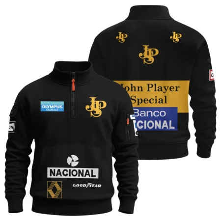 1985 Ayrton Senna John Player Special - Lotus F1 Sweatshirt Zipper BL3725A4SHZ - Motorsport Apparel