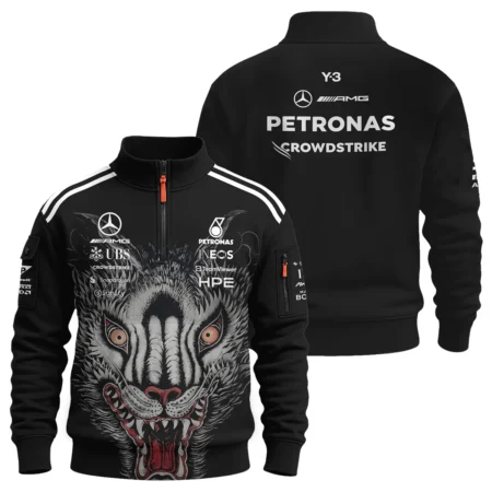 2026 Japan GP Y-3 x Mercedes F1 - Sweatshirt Zipper BLMER18326A1SHZ - Pit Lane Clothing