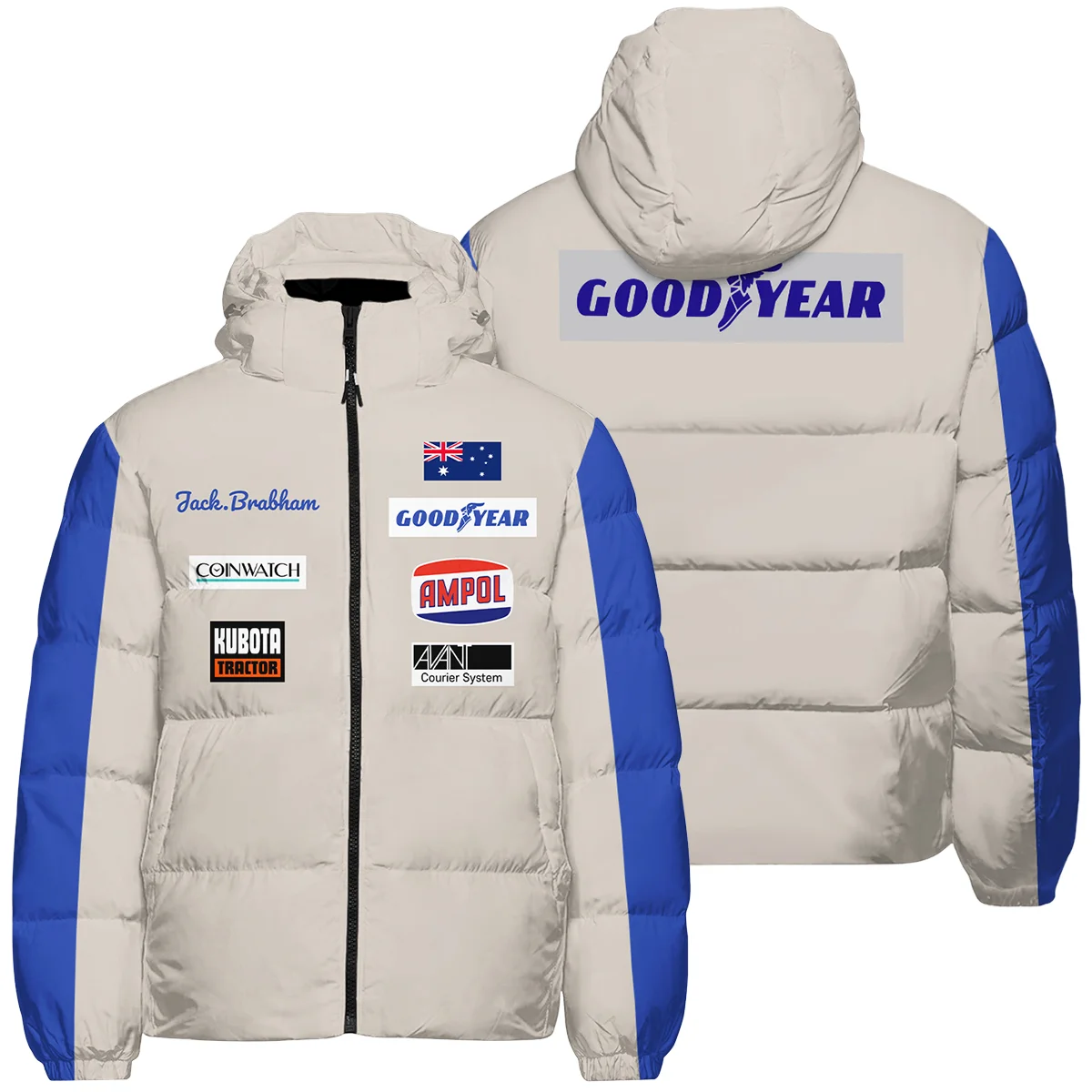 1970 Jack Brabham race suit Down & Puffer Jackets BLVAJB070725A01HCJ