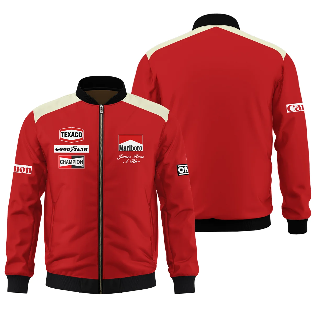 1976 James Hunt Racing Suit McLaren F1 Bomber BLVAJHR130825A3BB - F1 Fan Gear