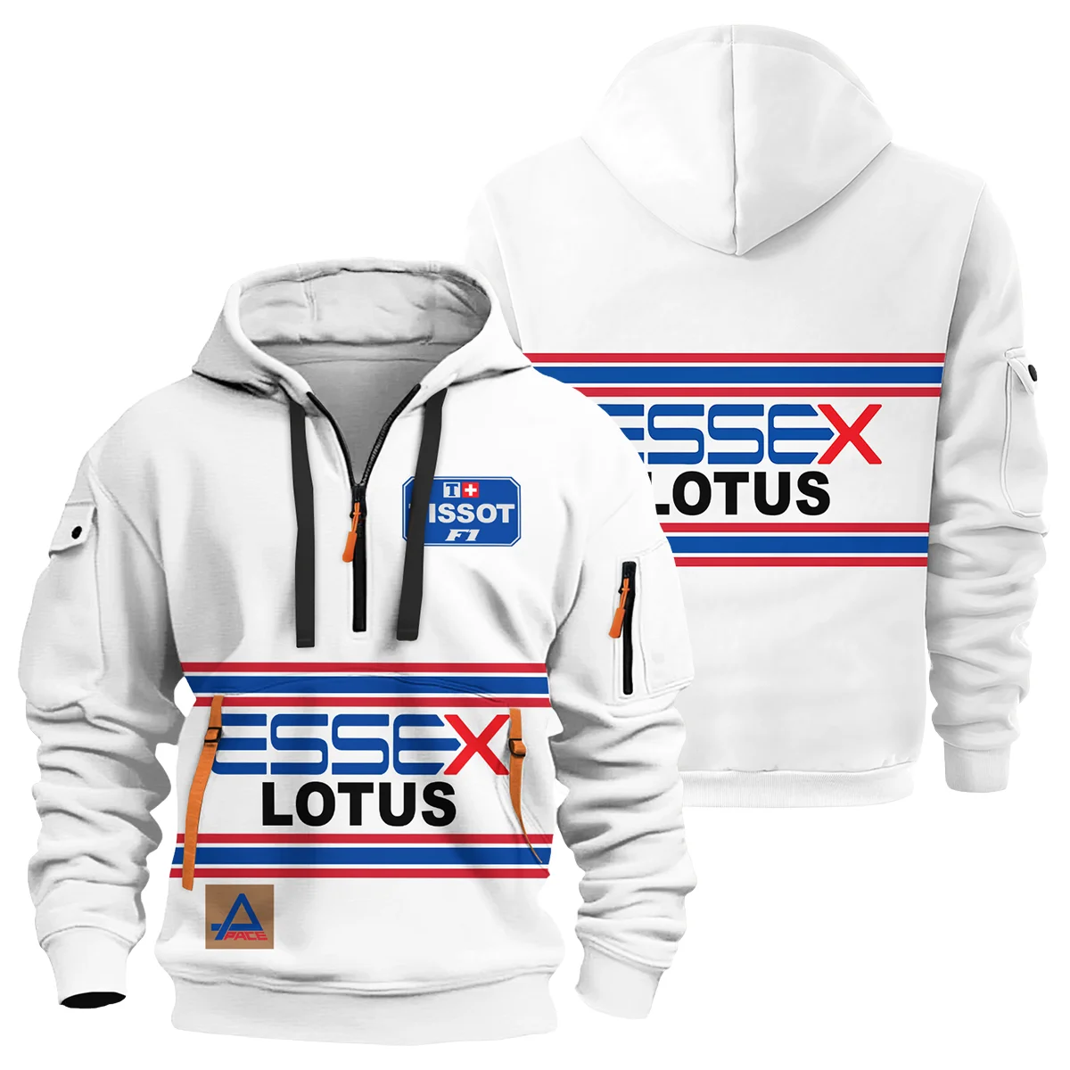 1980 Nigel Mansell Racing Suit Lotus F1 Hoodie Half Zipper BLNM29725A2HDF - Pit Lane Clothing