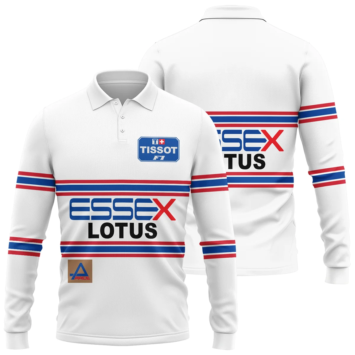 1980 Nigel Mansell Racing Suit Lotus F1 Long Polo Shirt BLNM29725A2LPL - Motorsport Lifestyle Wear