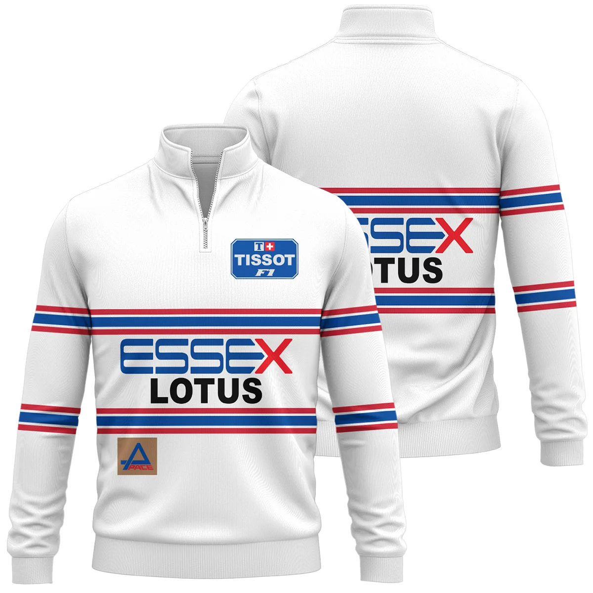 1980 Nigel Mansell Racing Suit Lotus F1 Quarter-Zip Sweatshirt BLNM29725A2QZS - Motorsport Apparel