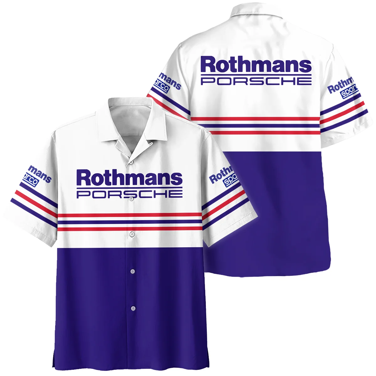 1984 Jack Brabham Rothmans Porsche 962 Hawaiian Shirt BLVAJB080725A03HW - Pit Lane Clothing