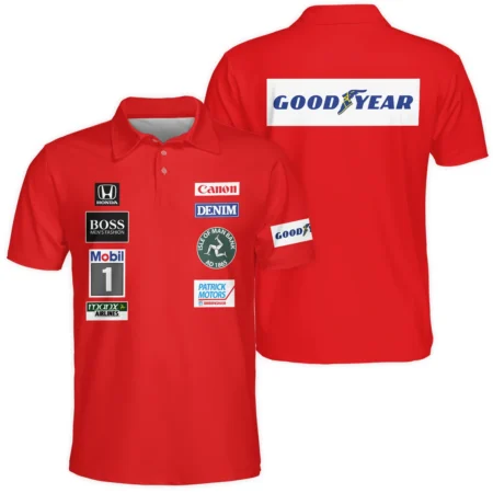 1985 Nigel Mansell Racing Suit Williams F1 Polo Shirt BLNM29725A3PL - Motorsport Apparel