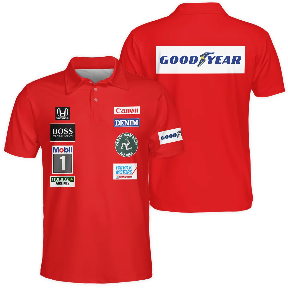 1985 Nigel Mansell Racing Suit Williams F1 Polo Shirt BLNM29725A3PL - Motorsport Apparel