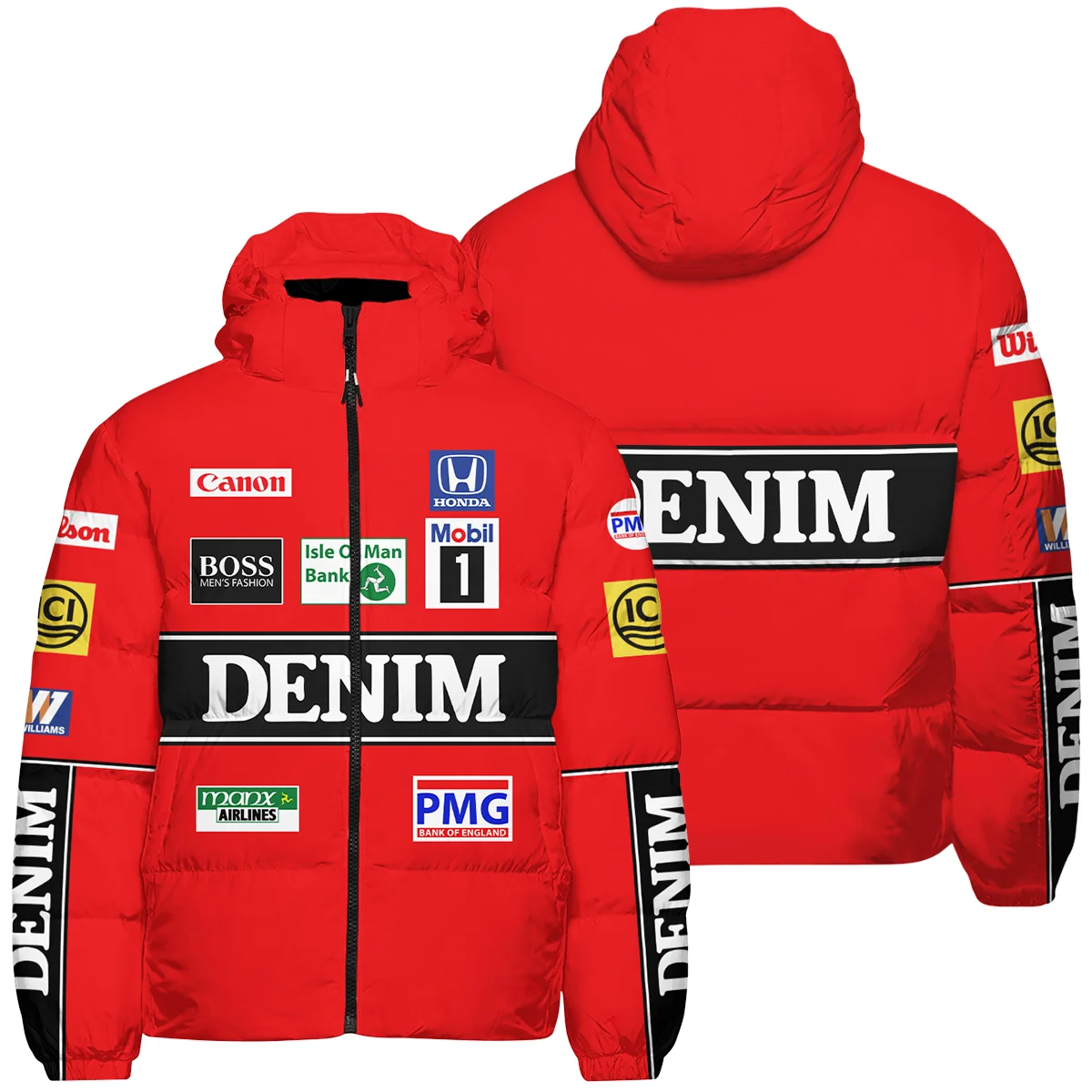 1986 Nigel Mansell Racing Suit Williams F1 Down & Puffer Jackets BLNM29725A4HCJ - Formula Racing Apparel