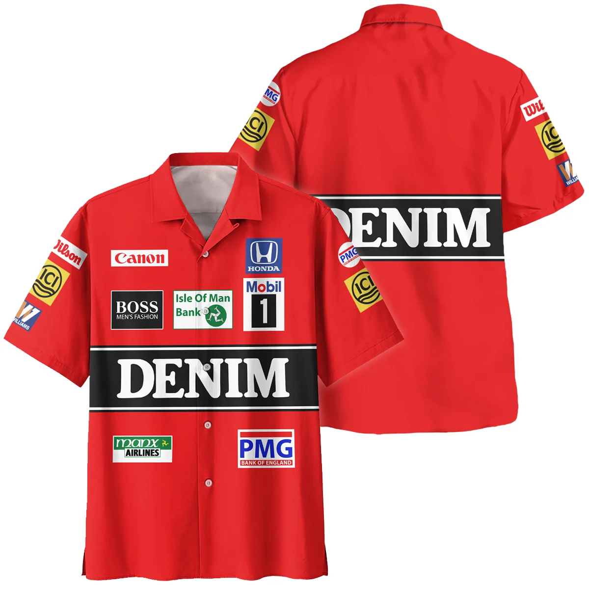 1986 Nigel Mansell Racing Suit Williams F1 Hawaiian Shirt BLNM29725A4HW - Pit Lane Clothing