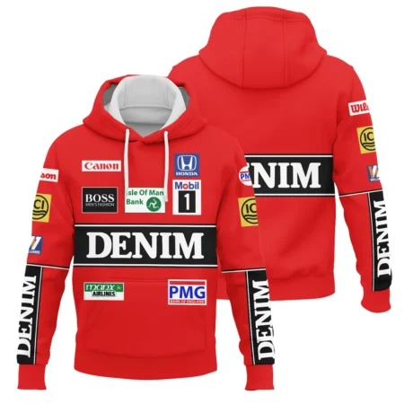 1986 Nigel Mansell Racing Suit Williams F1 Hoodie BLNM29725A4HD - Motorsport Lifestyle Wear