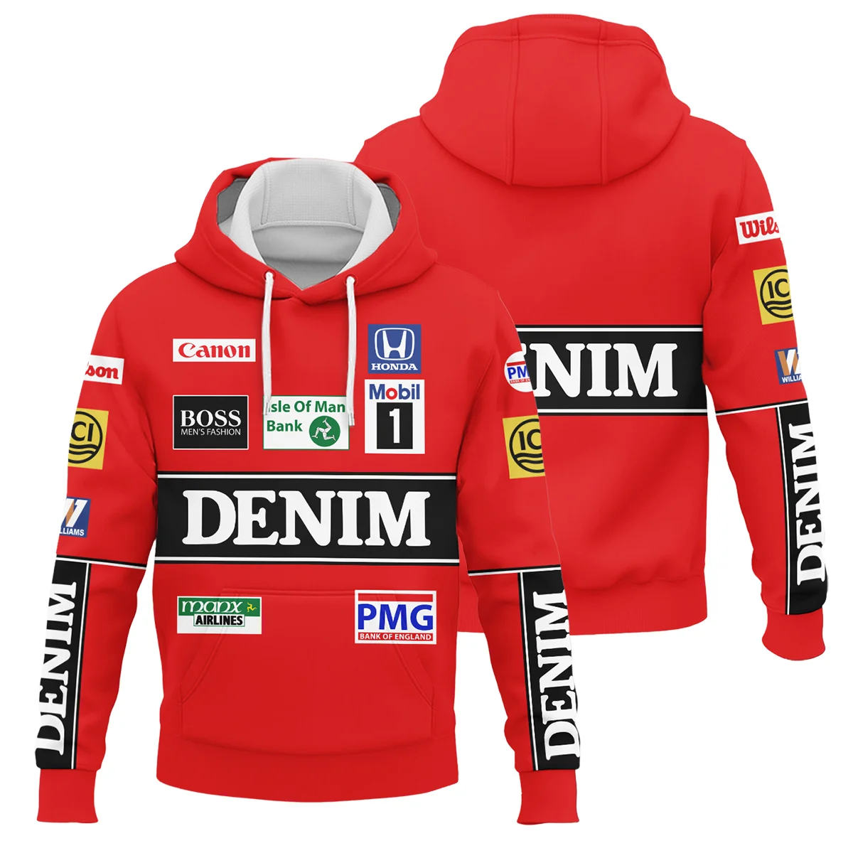 1986 Nigel Mansell Racing Suit Williams F1 Hoodie BLNM29725A4HD - Motorsport Lifestyle Wear