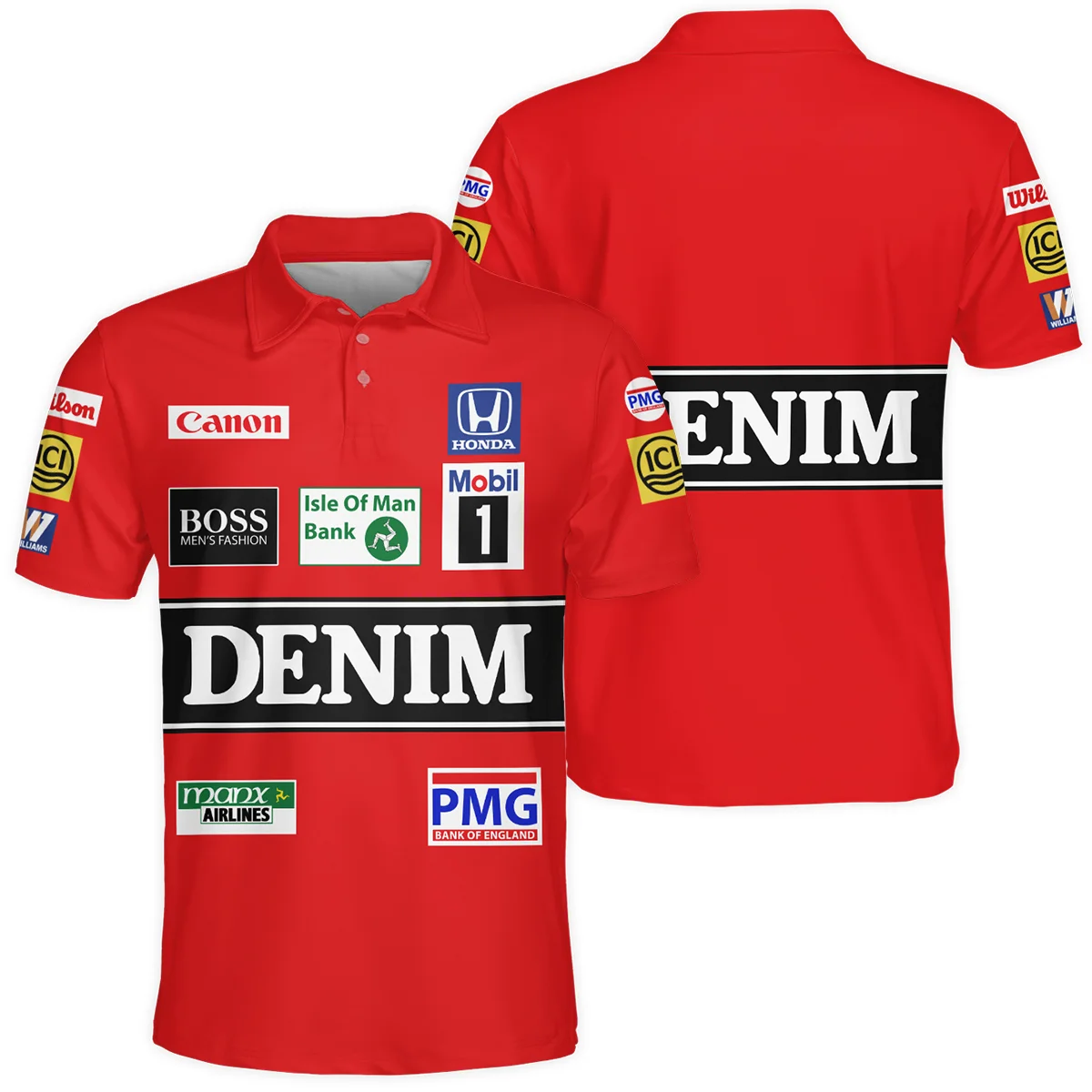 1986 Nigel Mansell Racing Suit Williams F1 Polo Shirt BLNM29725A4PL - Racing Lifestyle Clothing