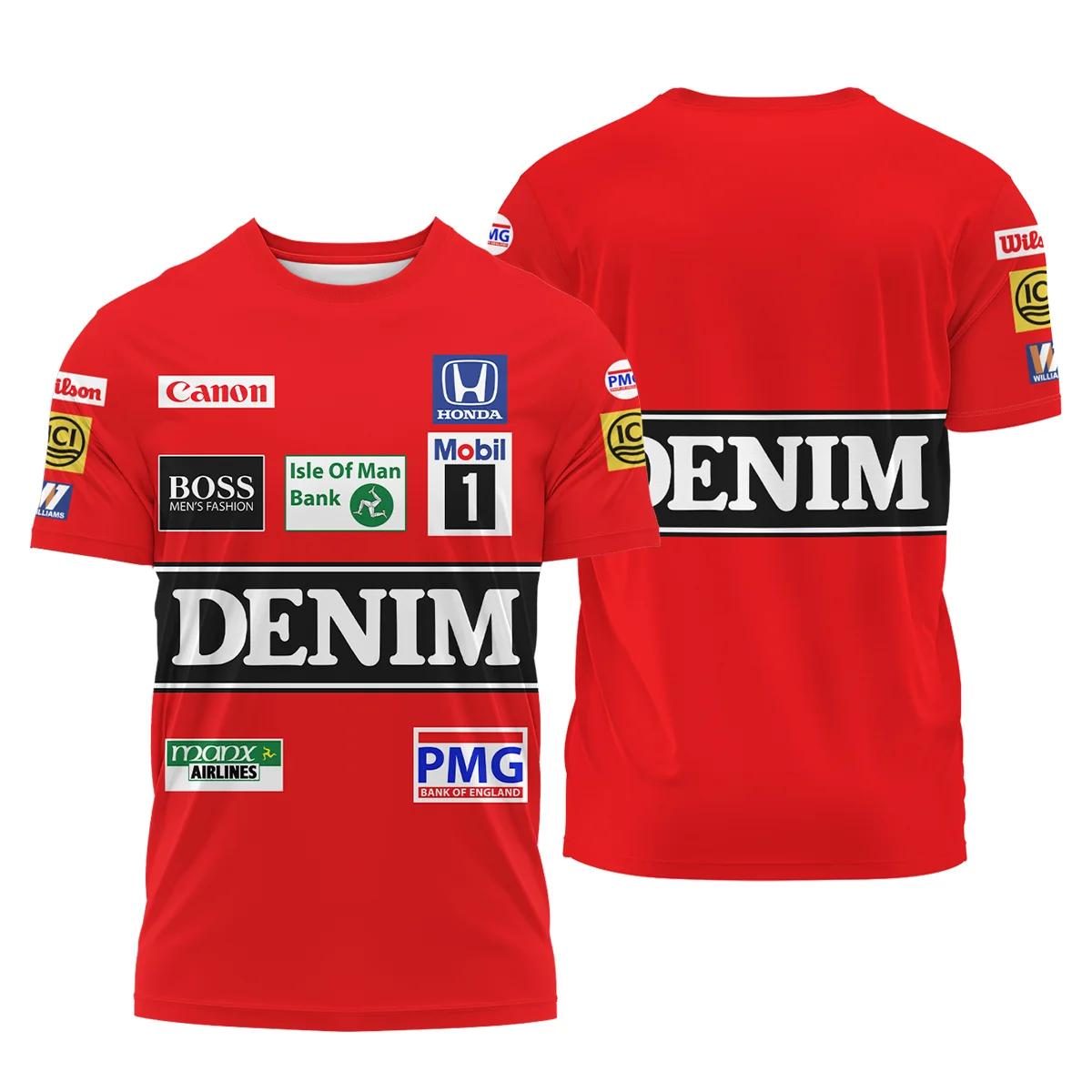 1986 Nigel Mansell Racing Suit Williams F1 T-Shirt BLNM29725A4TS - Trackside Outfit