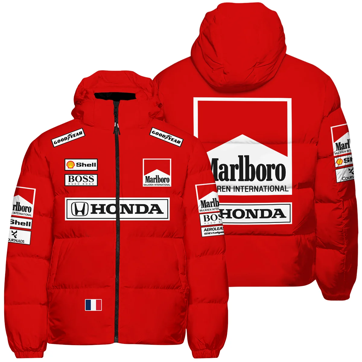 1989 Alain Prost Racing Costume Ferrari F1 Team Down & Puffer Jackets BLVAAP070725A01HCJ - Motorsport Lifestyle Wear
