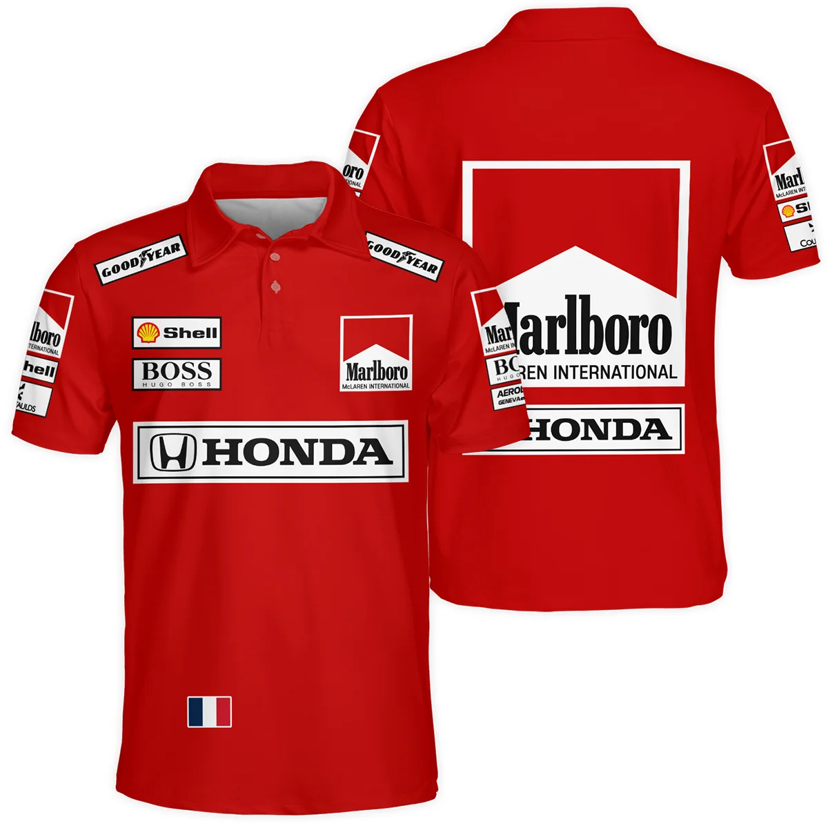 1989 Alain Prost Racing Costume Ferrari F1 Team Polo Shirt BLVAAP070725A01PL - Trackside Outfit