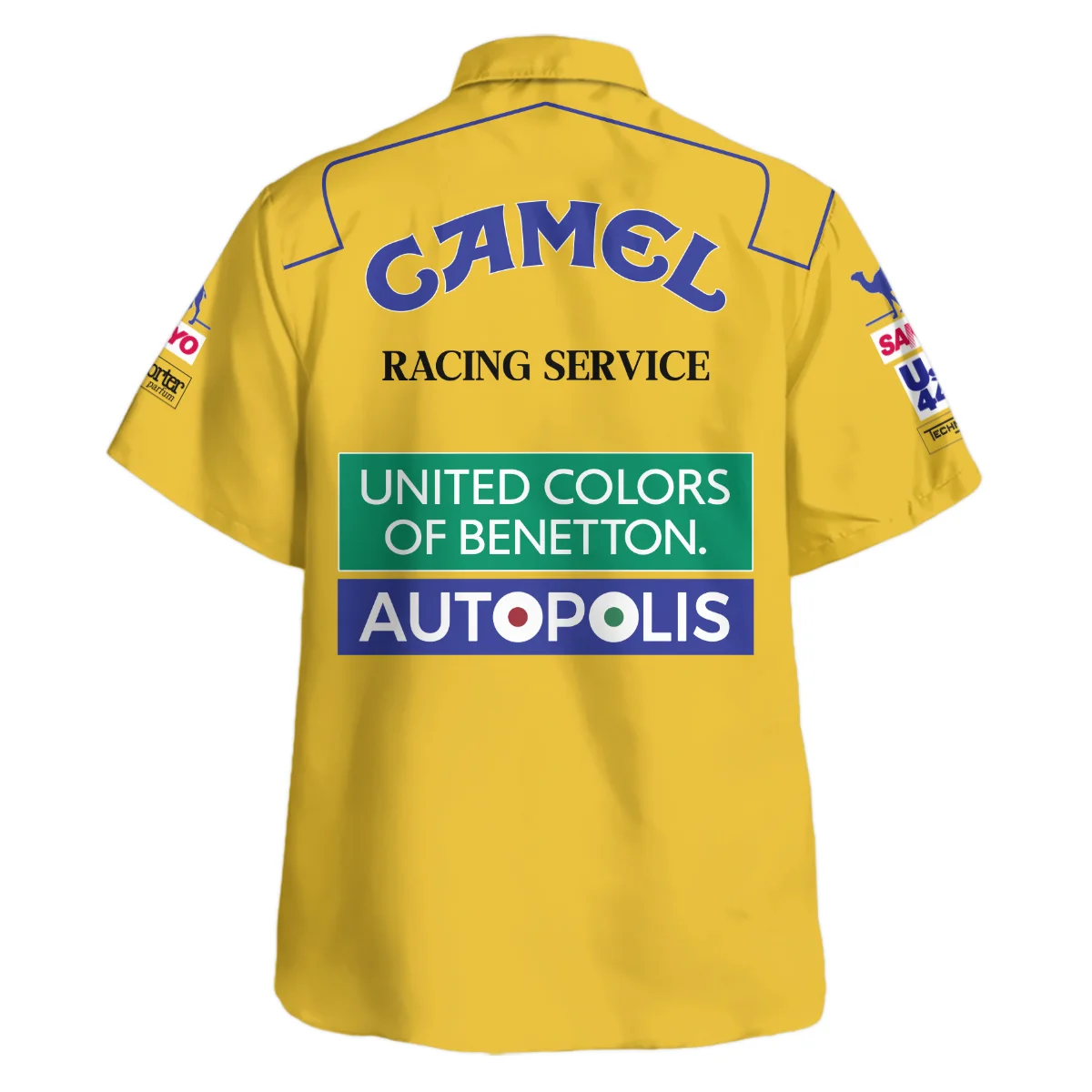 1992 Michael Schumacher Race Suit Benetton F1 Hawaiian Shirt BLVAMC020925A3HW - Image 3