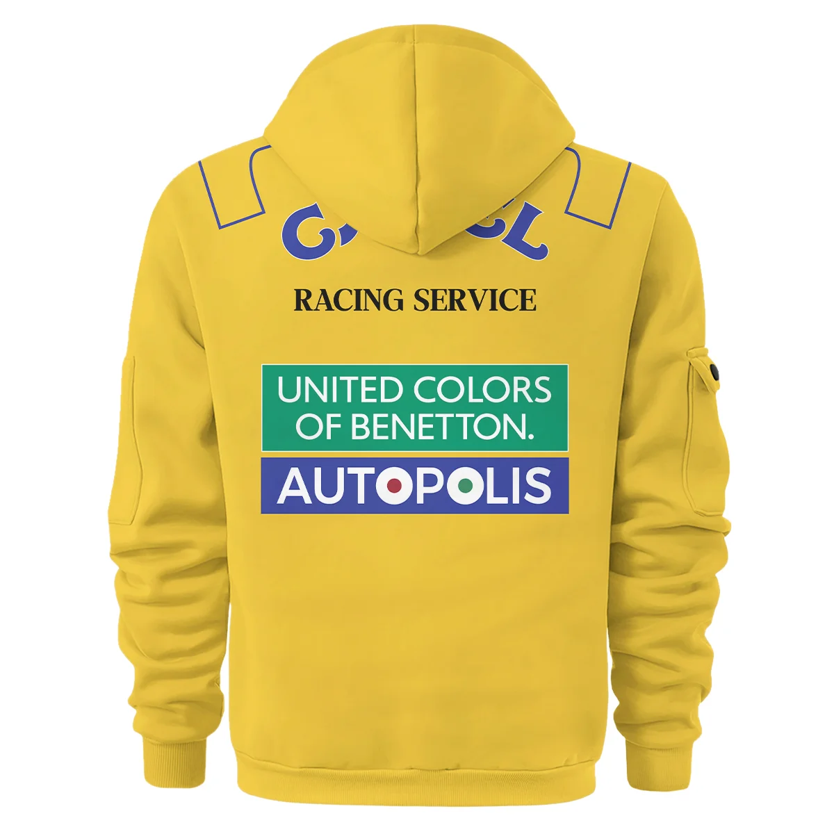 1992 Michael Schumacher Race Suit Benetton F1 Hoodie Half Zip BLVAMC020925A3HDF - Image 3