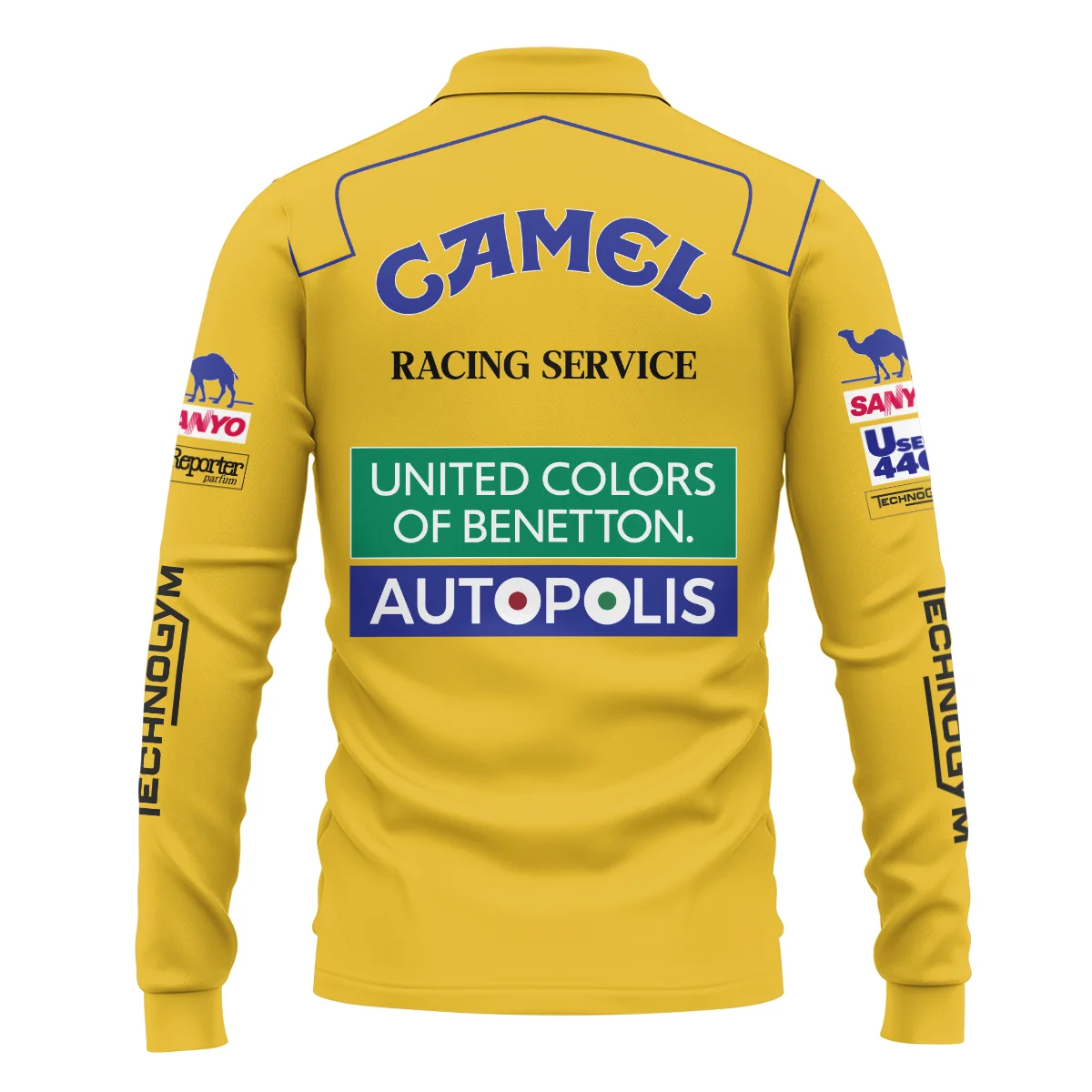 1992 Michael Schumacher Race Suit Benetton F1 Long Polo Shirt BLVAMC020925A3LPL - Image 3