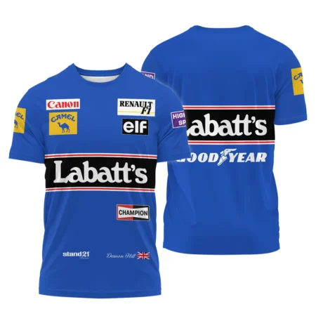 1993 Damon Hill Racing Suit Williams F1 T-Shirt BLVADH050925A1TS - F1 Fan Gear