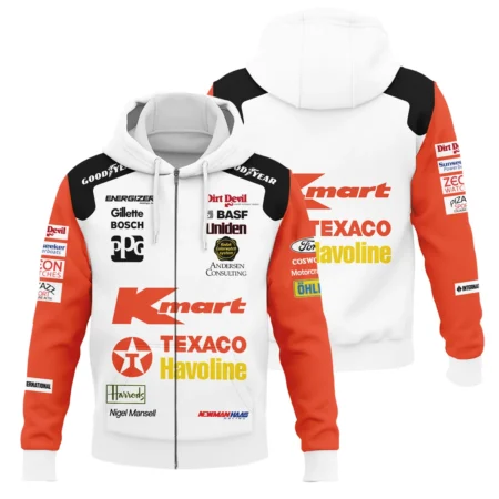 1993 Nigel Mansell Racing Suit Newman Haas IndyCar Zipper Hoodie BLNM29725A6ZHD - Trackside Outfit