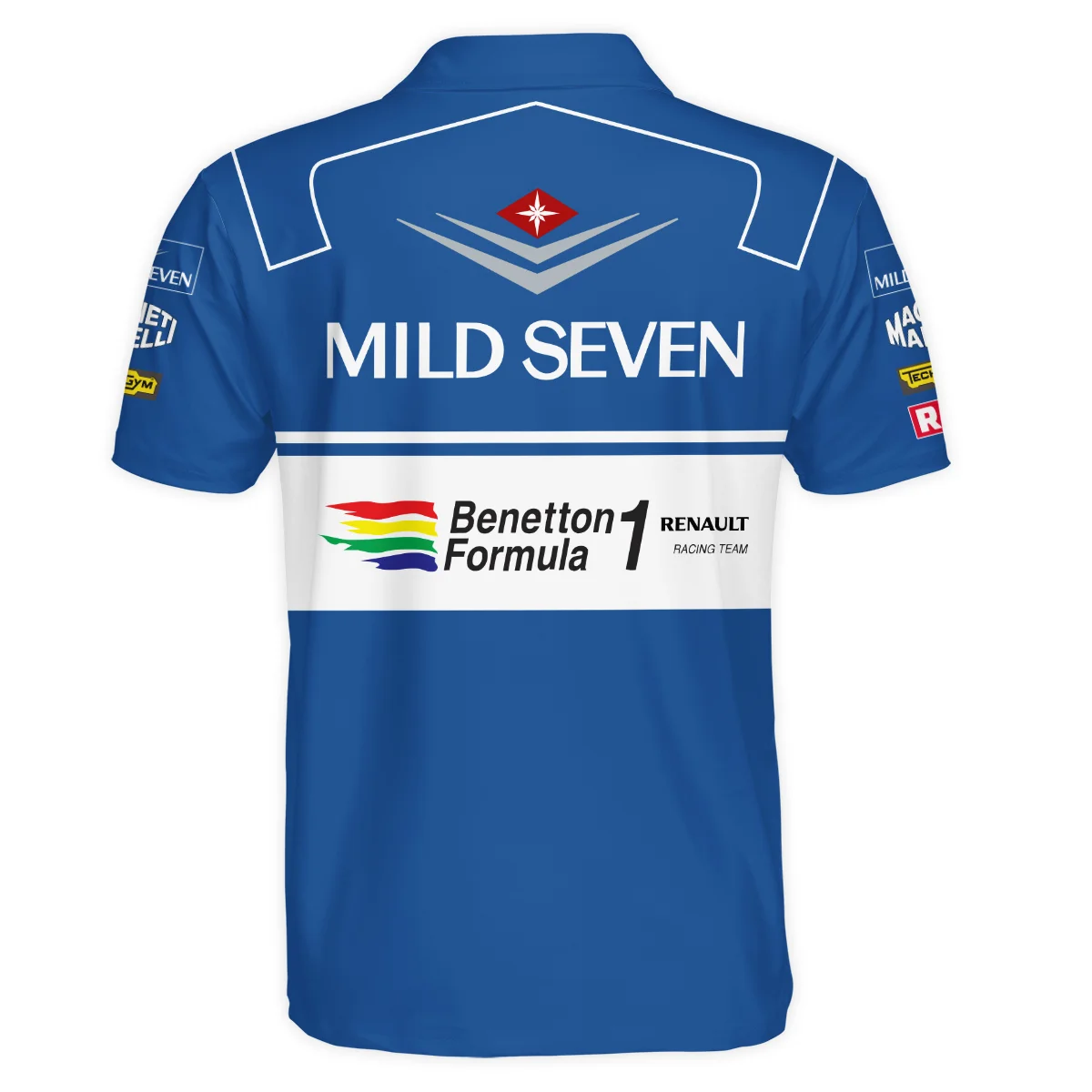 1994 WDC Michael Schumacher Race Suit Benetton F1 Polo Shirt BLVAMC020925A4PL - Image 3