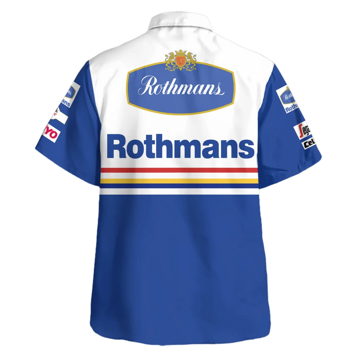 1996 WDC Damon Hill Racing Suit Williams F1 Hawaiian Shirt BLVADH050925A2HW - Image 3