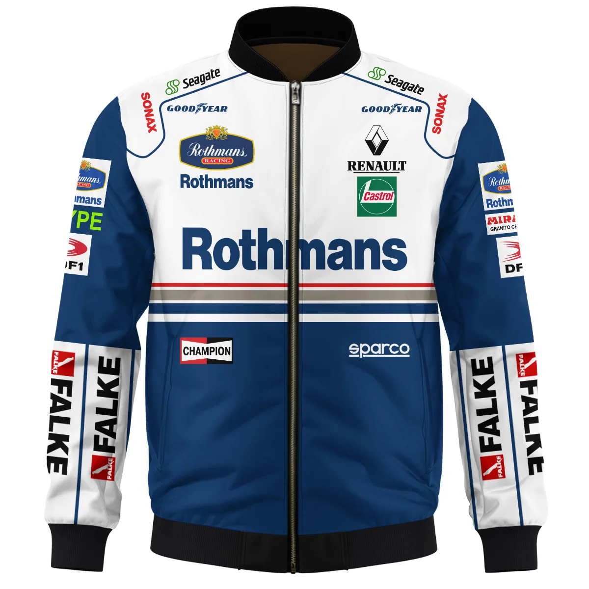 1997 Jacques Villeneuve Racing Suit Williams F1 Bomber BLJV10825A2BB - Image 2