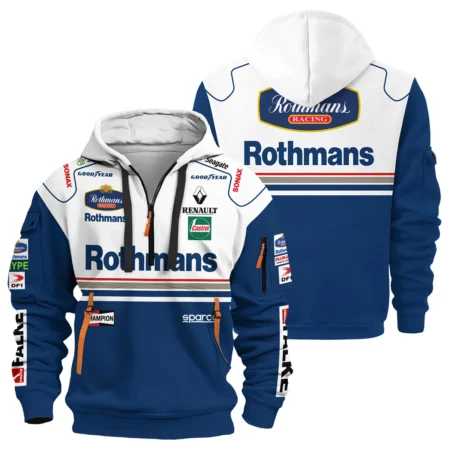 1997 Jacques Villeneuve Racing Suit Williams F1 Hoodie Half Zip BLJV10825A2HDF - Formula Racing Apparel